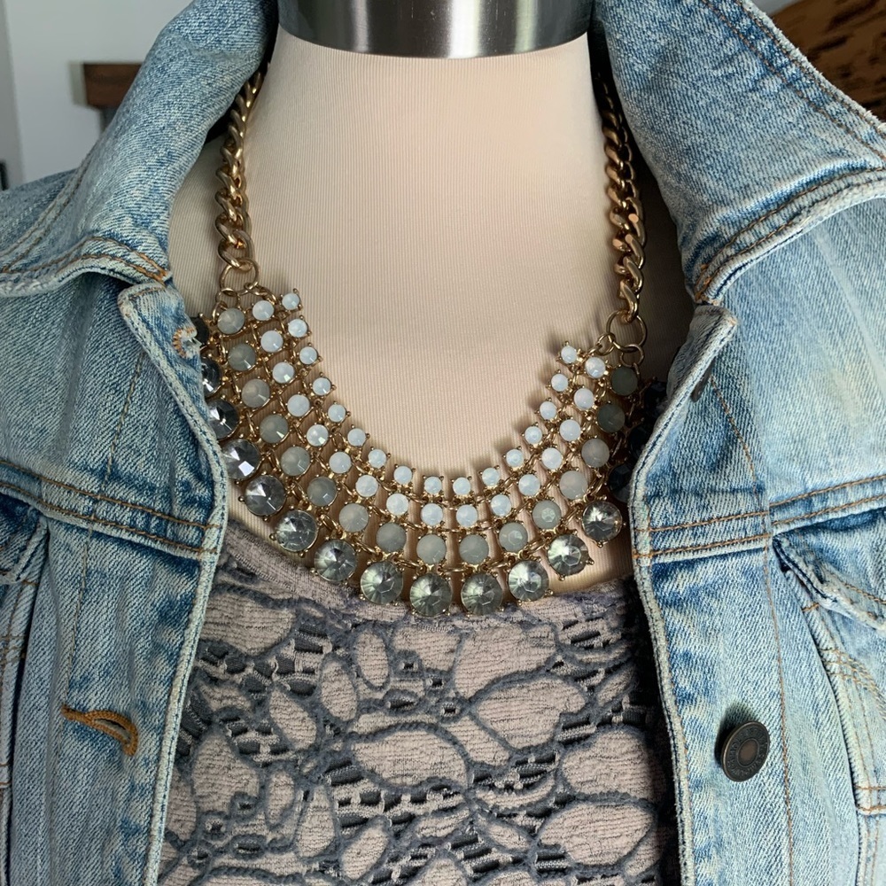 Boho Glam Rhinestone Statement Necklace - Picture 8 of 8